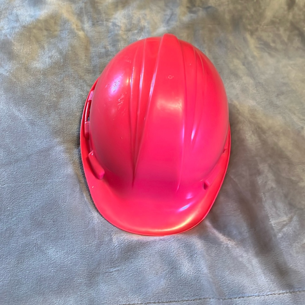 Pink hard hat